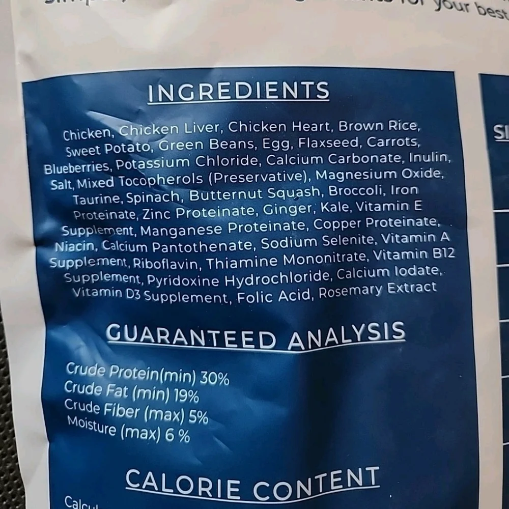 Barkley Bag Premium Pure Raw Dog Food - NEW in sealed bag = 16 oz bag